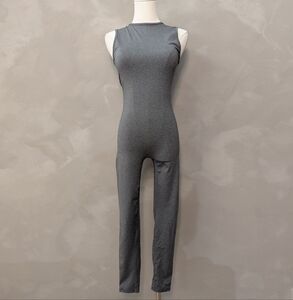 Lounge Dark Grey Sleeveless Cozy Jumpsuit